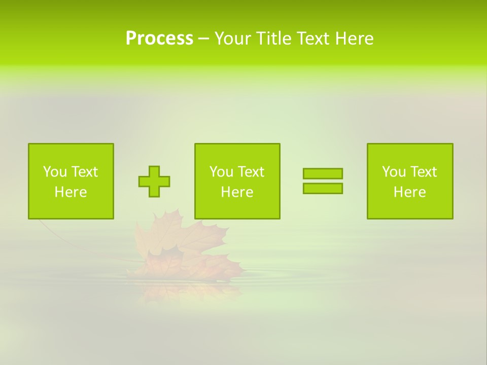 Maple Lake Reflection PowerPoint Template