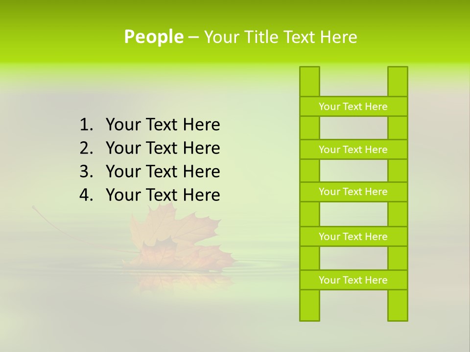 Maple Lake Reflection PowerPoint Template