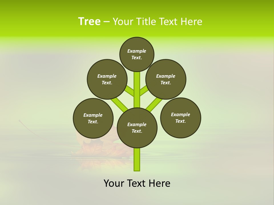 Maple Lake Reflection PowerPoint Template