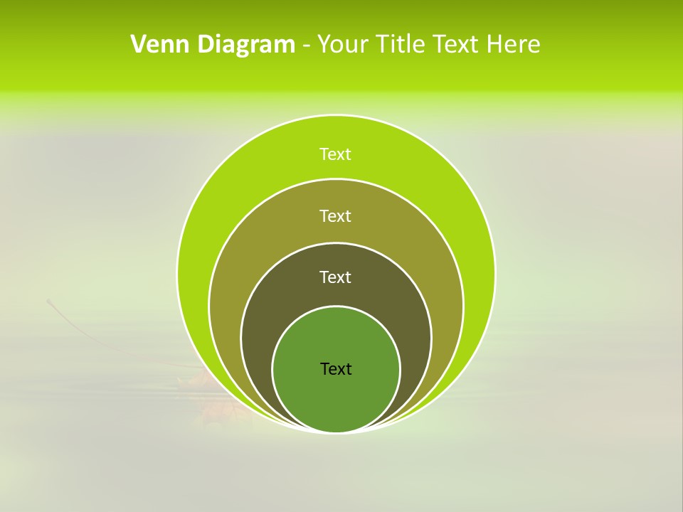 Maple Lake Reflection PowerPoint Template
