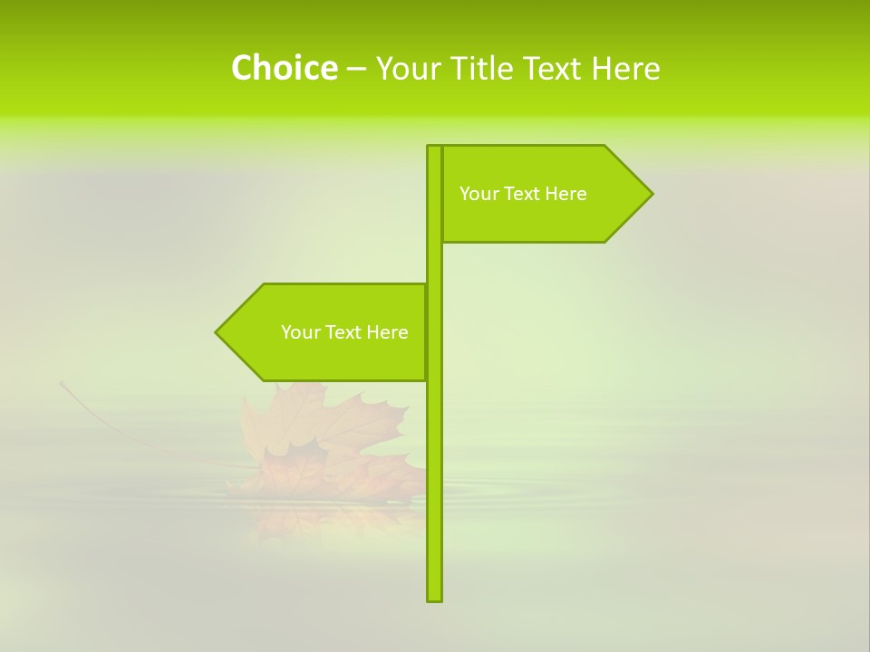 Maple Lake Reflection PowerPoint Template