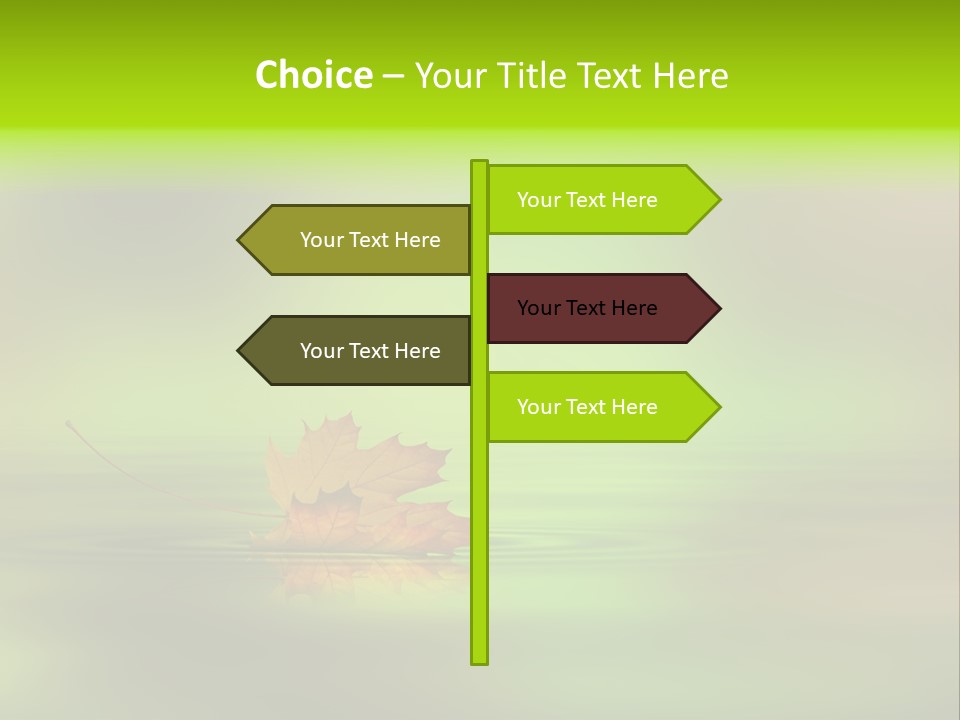 Maple Lake Reflection PowerPoint Template