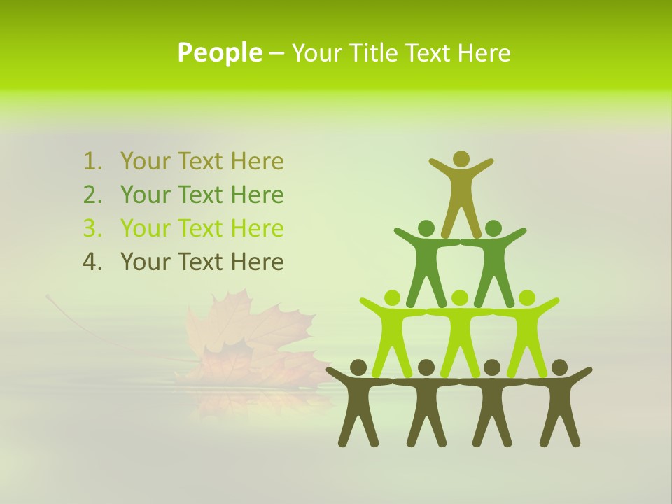 Maple Lake Reflection PowerPoint Template