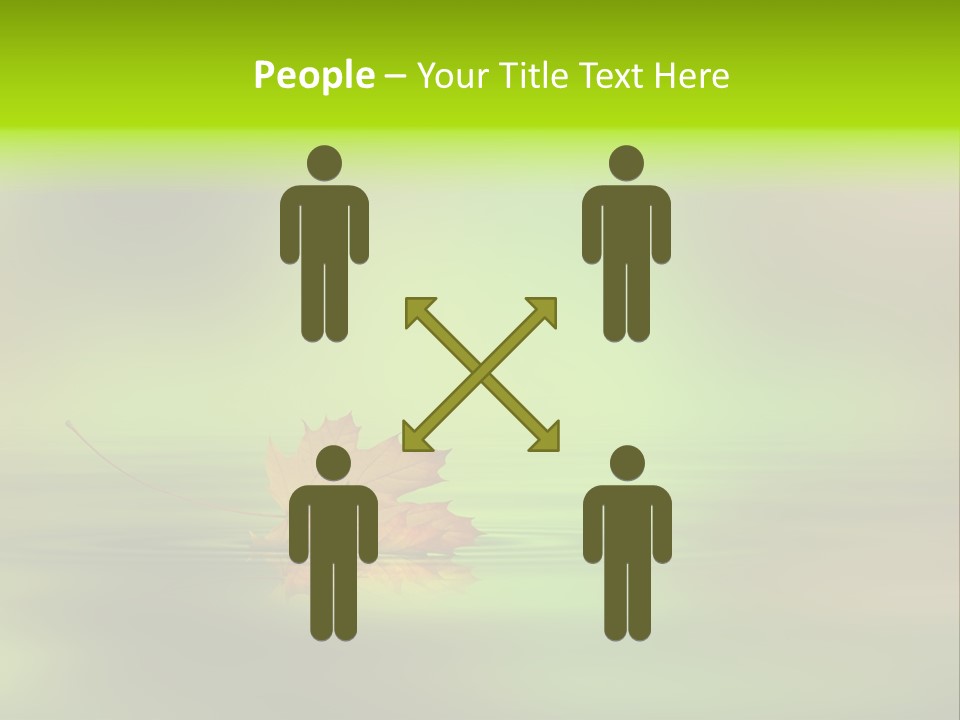 Maple Lake Reflection PowerPoint Template