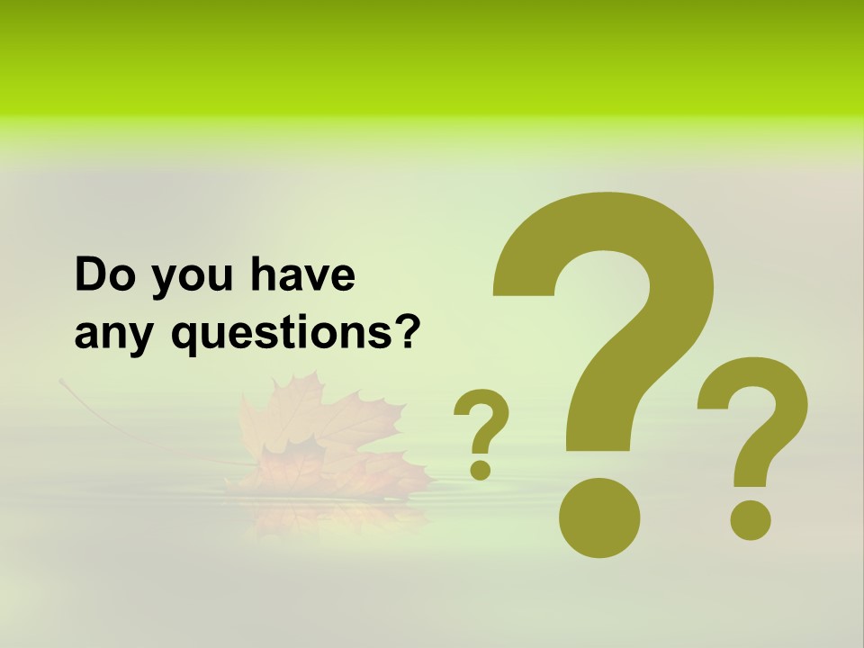 Maple Lake Reflection PowerPoint Template