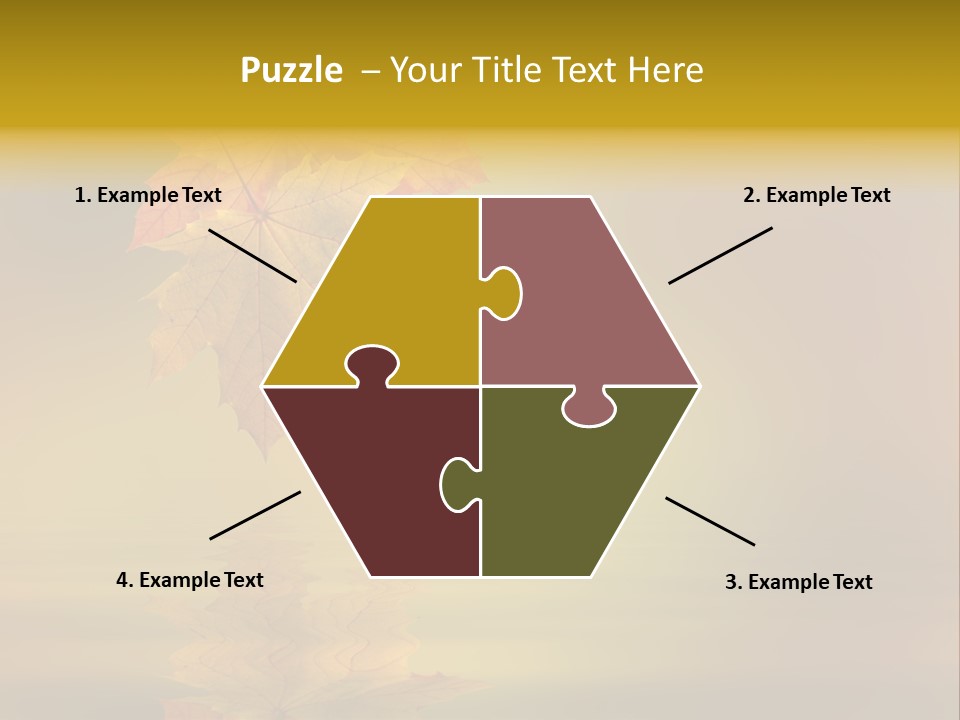 Fall Green Tree PowerPoint Template