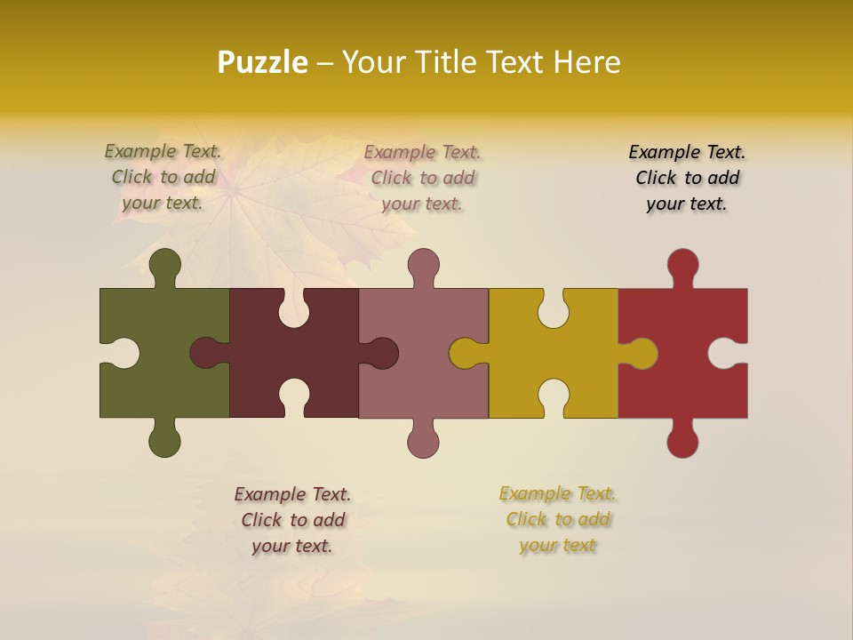 Fall Green Tree PowerPoint Template