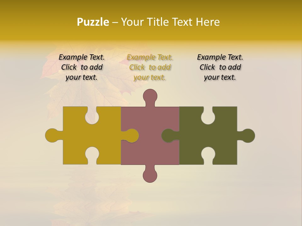 Fall Green Tree PowerPoint Template