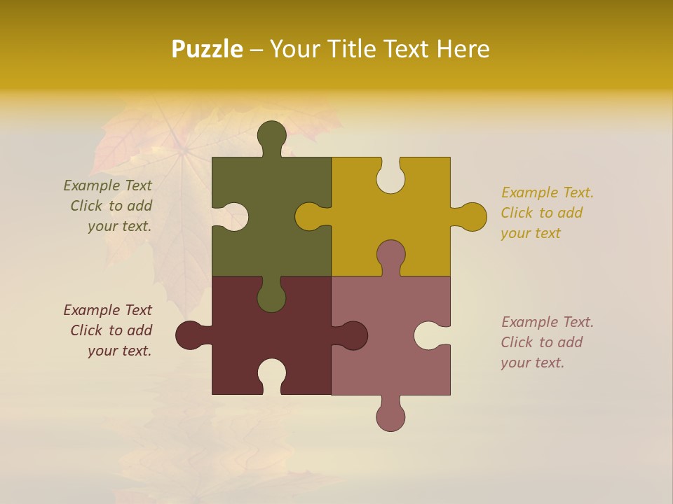 Fall Green Tree PowerPoint Template