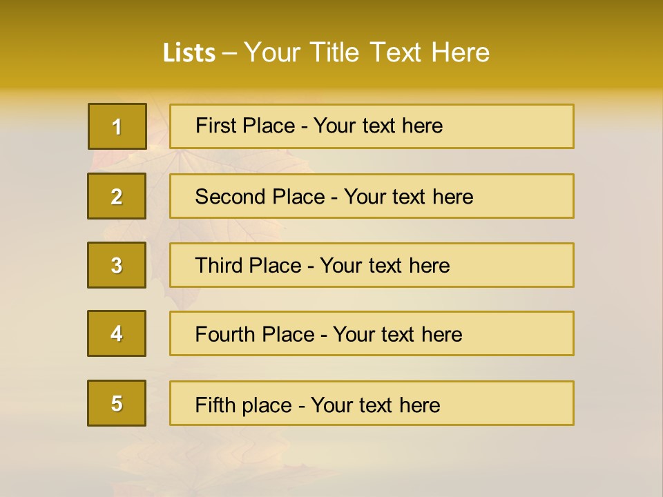 Fall Green Tree PowerPoint Template