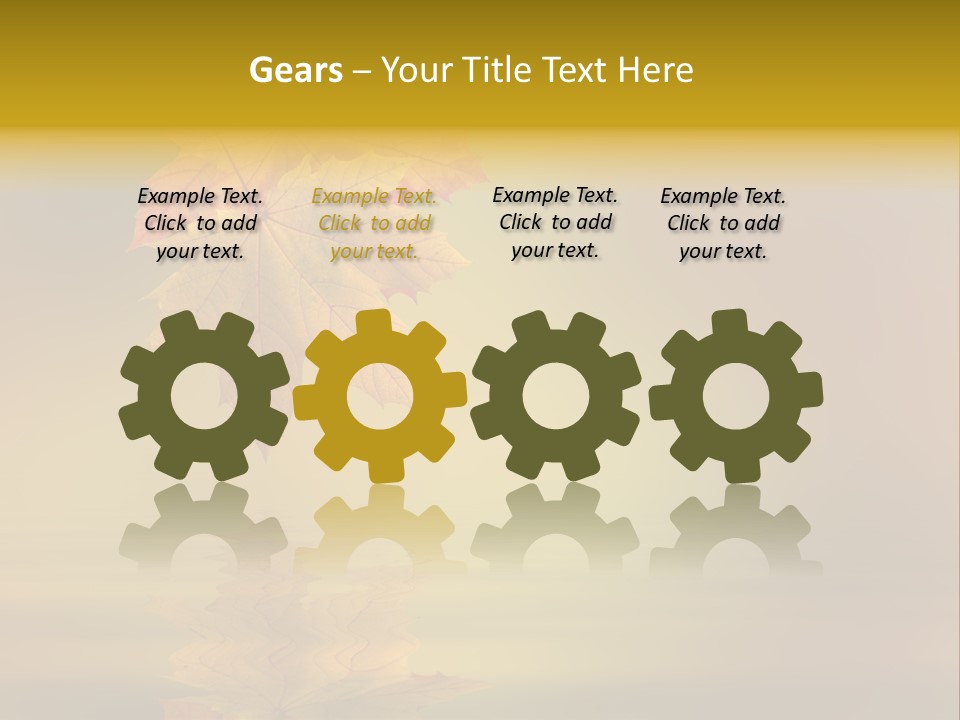 Fall Green Tree PowerPoint Template