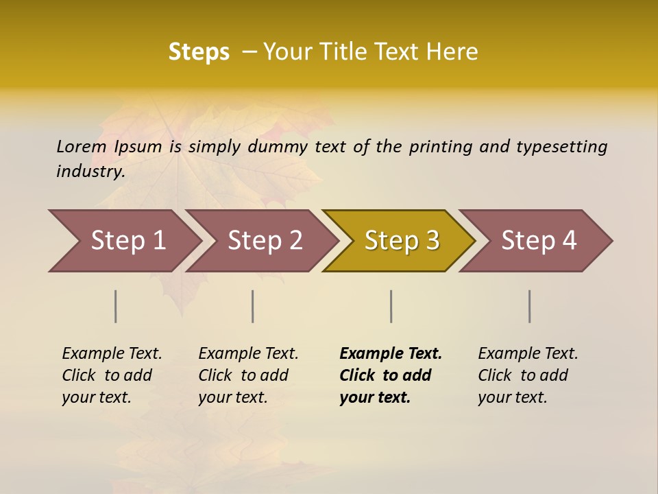 Fall Green Tree PowerPoint Template