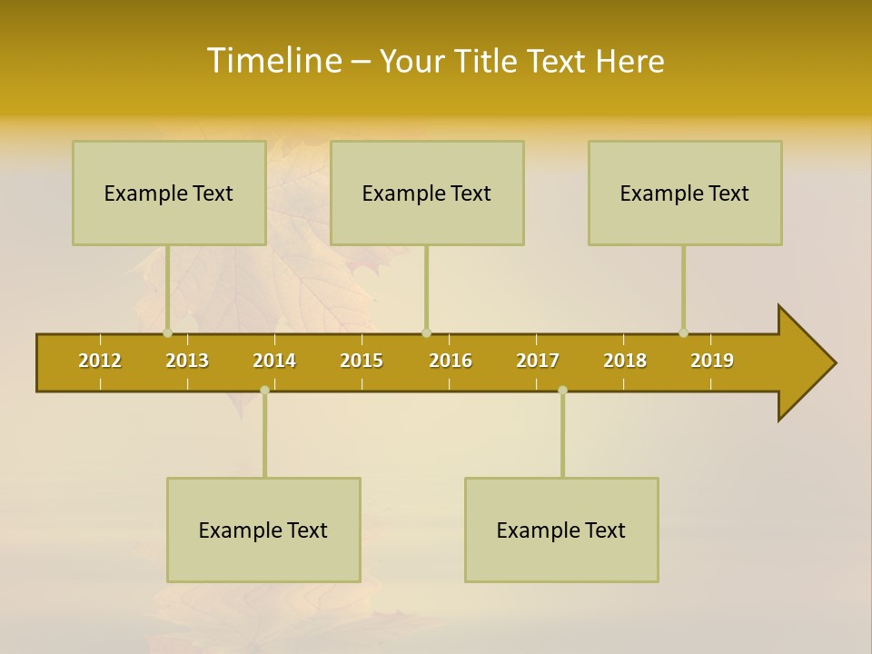 Fall Green Tree PowerPoint Template