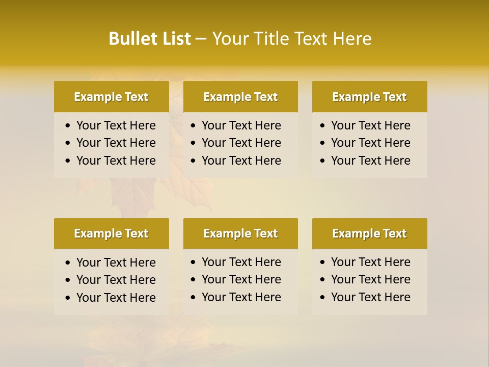 Fall Green Tree PowerPoint Template