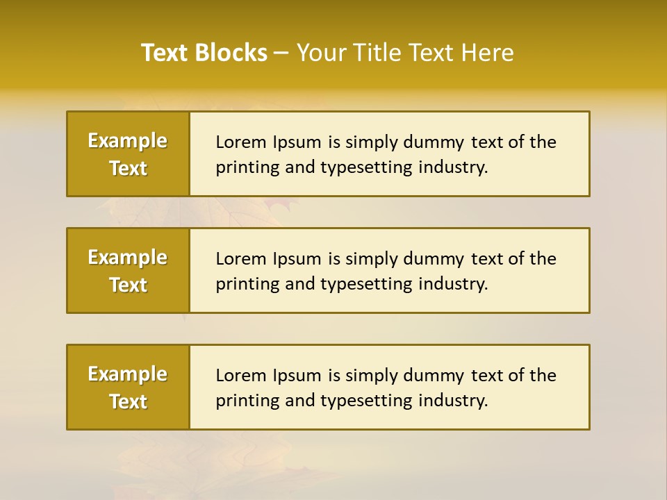Fall Green Tree PowerPoint Template