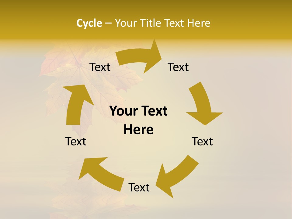 Fall Green Tree PowerPoint Template