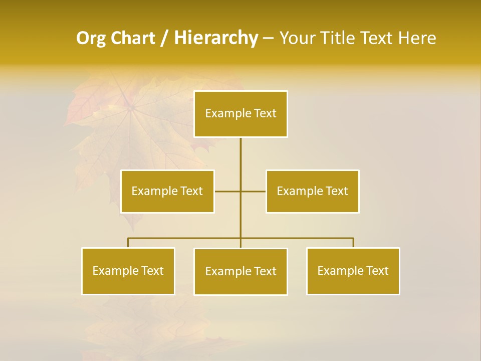 Fall Green Tree PowerPoint Template