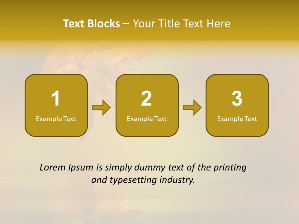 Fall Green Tree PowerPoint Template