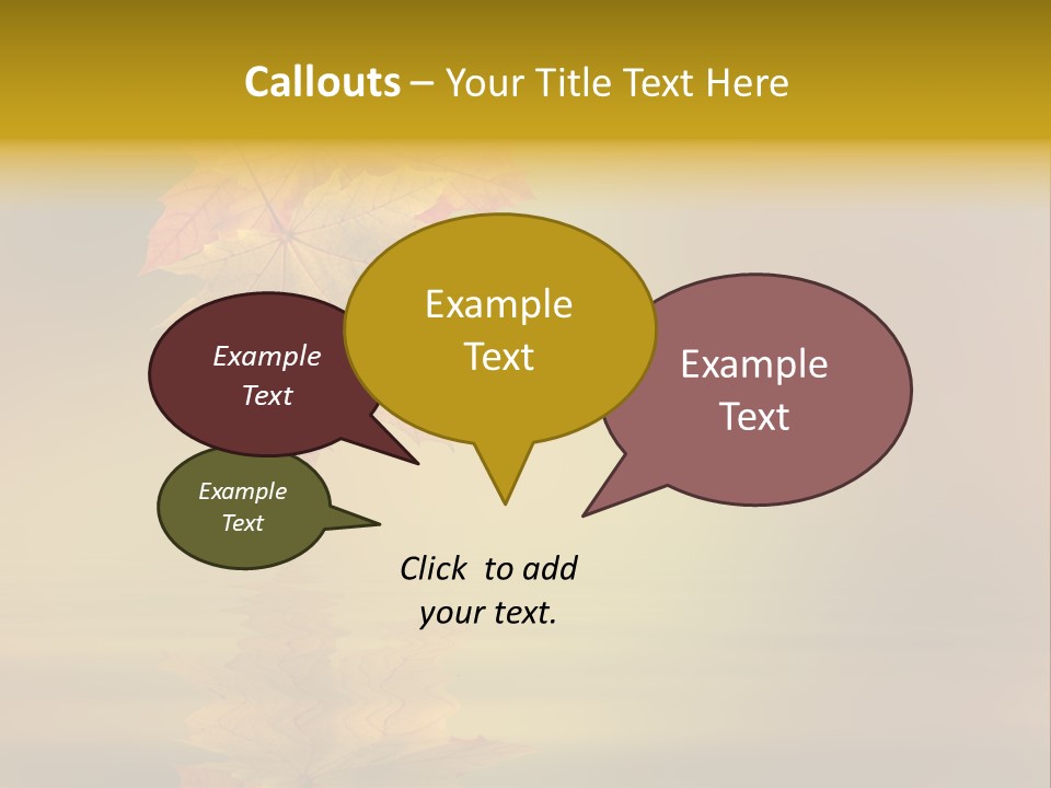 Fall Green Tree PowerPoint Template