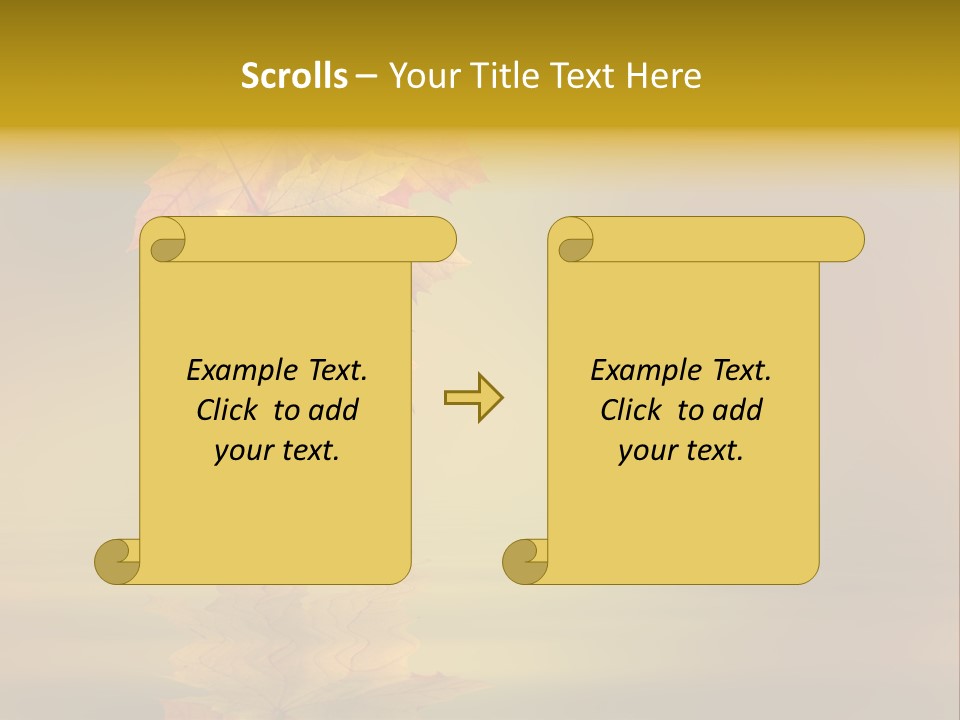 Fall Green Tree PowerPoint Template