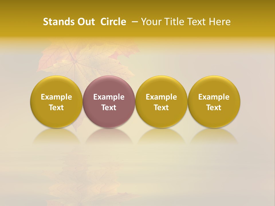 Fall Green Tree PowerPoint Template