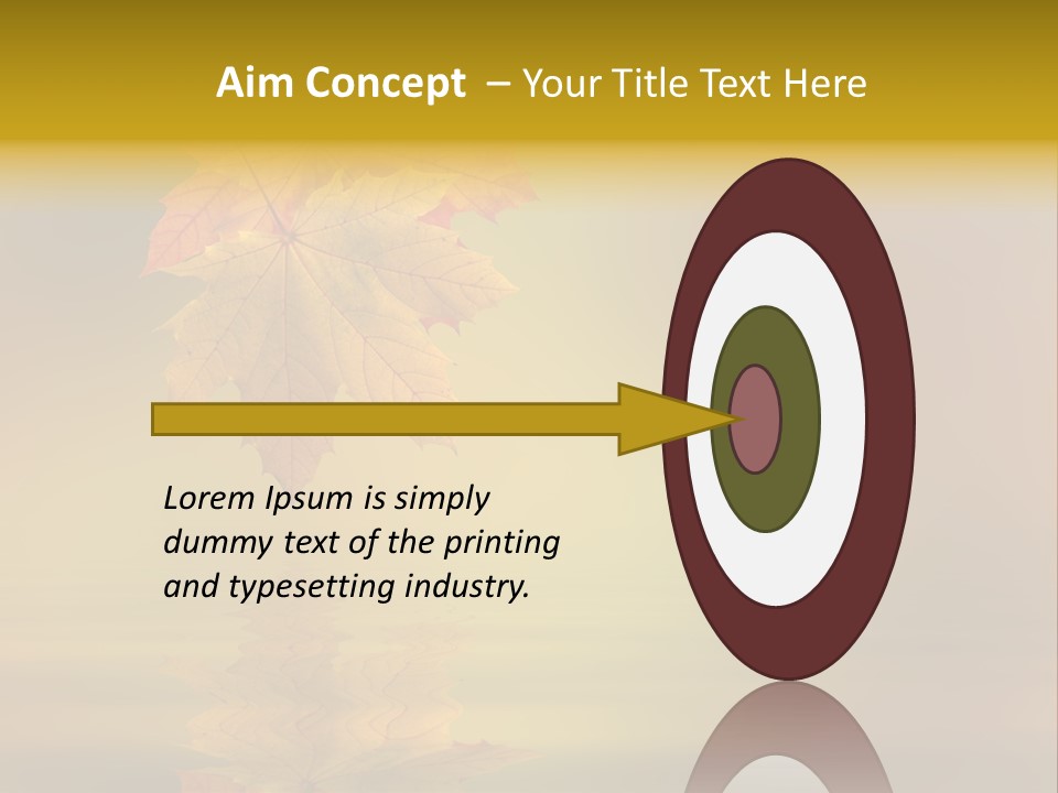 Fall Green Tree PowerPoint Template