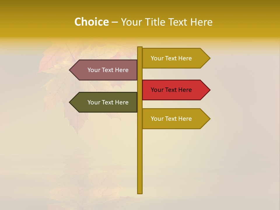 Fall Green Tree PowerPoint Template
