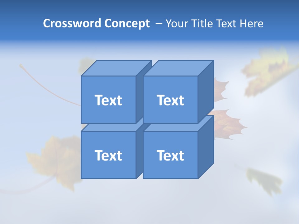 Branch Ornament Orange PowerPoint Template