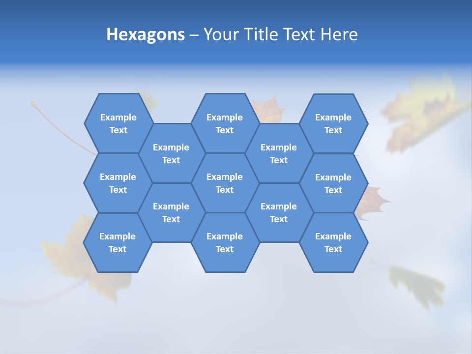 Branch Ornament Orange PowerPoint Template