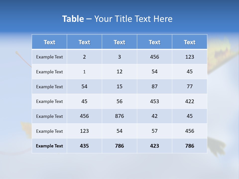 Branch Ornament Orange PowerPoint Template