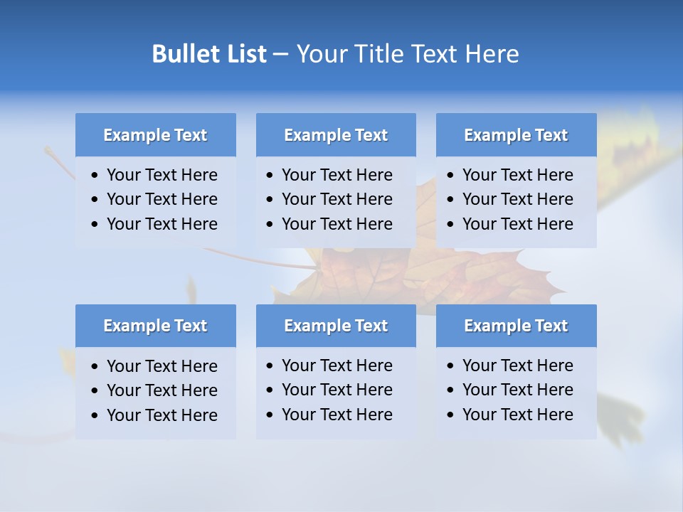 Branch Ornament Orange PowerPoint Template