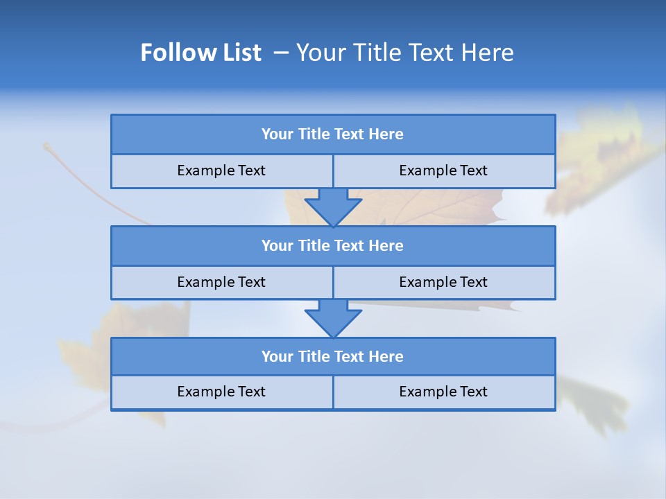 Branch Ornament Orange PowerPoint Template