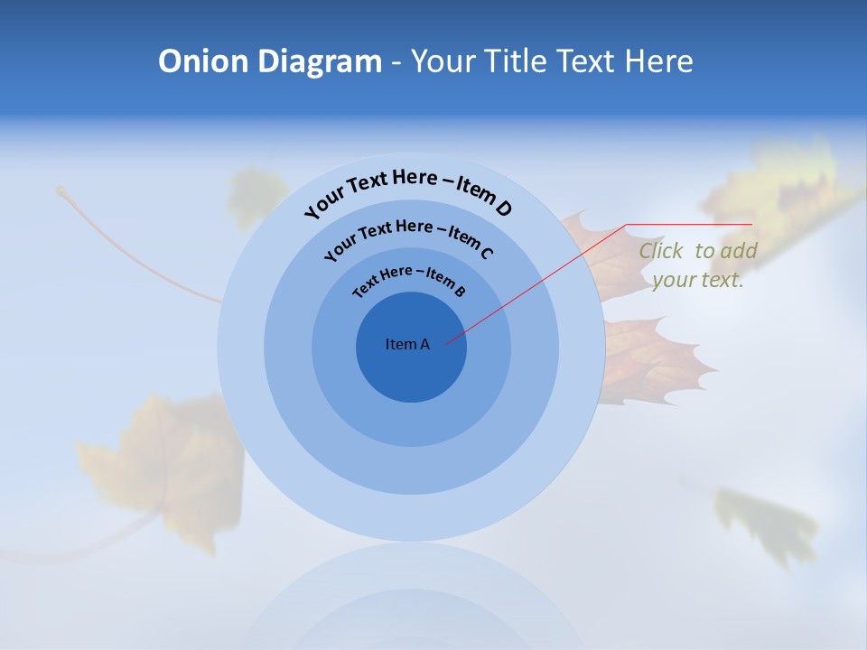 Branch Ornament Orange PowerPoint Template