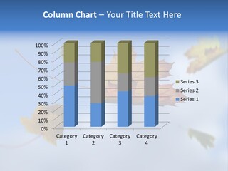 Branch Ornament Orange PowerPoint Template