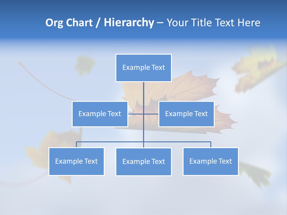 Branch Ornament Orange PowerPoint Template