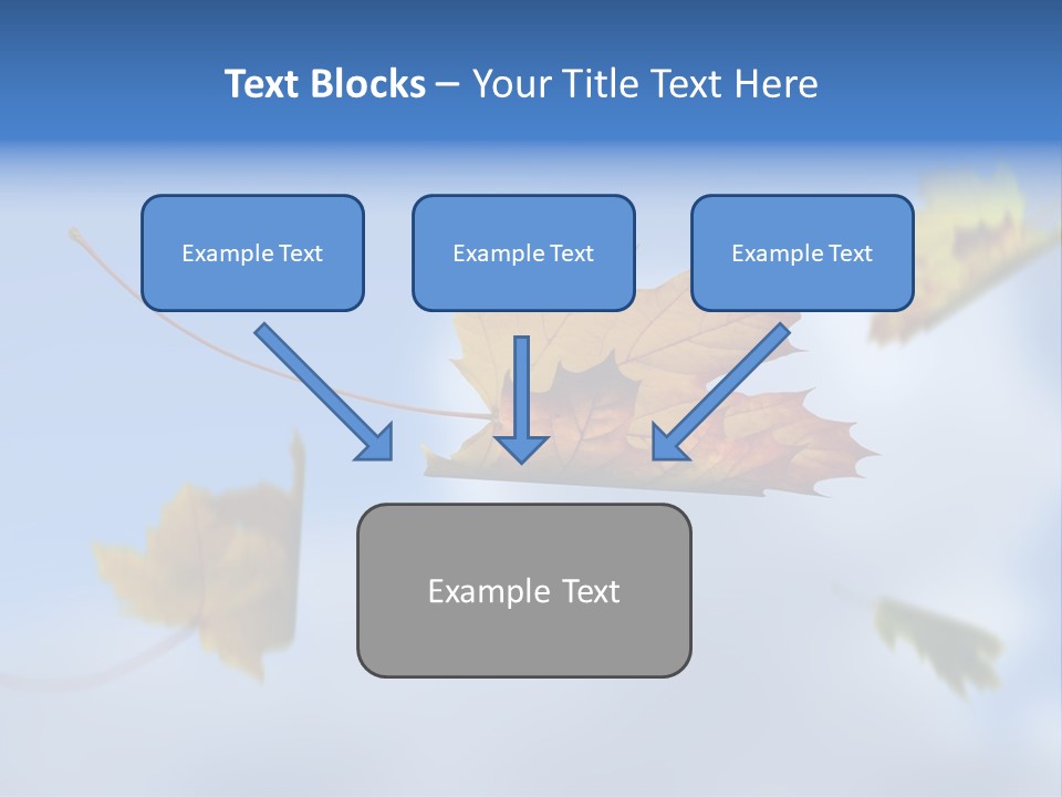 Branch Ornament Orange PowerPoint Template