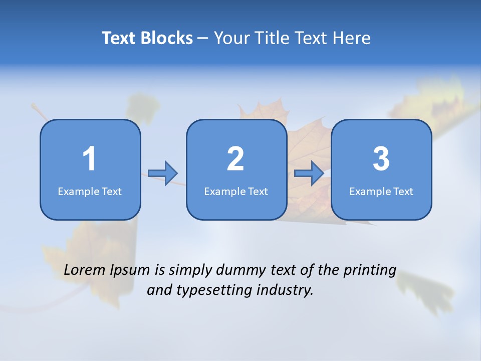 Branch Ornament Orange PowerPoint Template