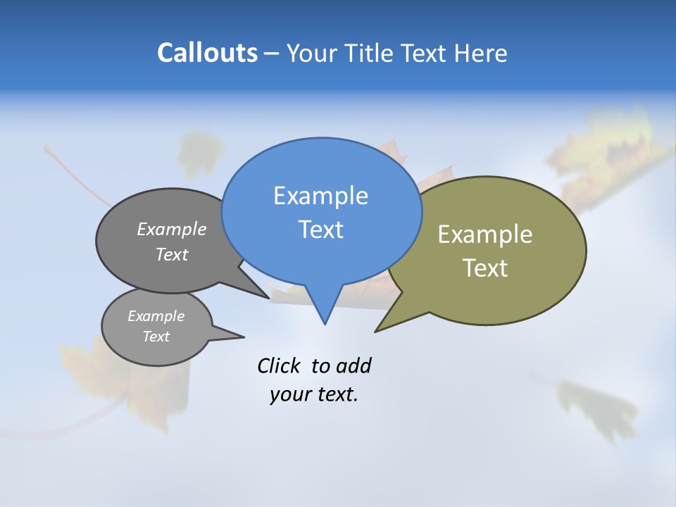 Branch Ornament Orange PowerPoint Template