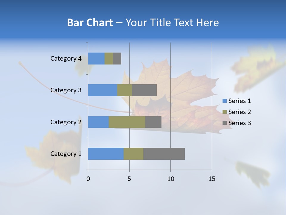 Branch Ornament Orange PowerPoint Template