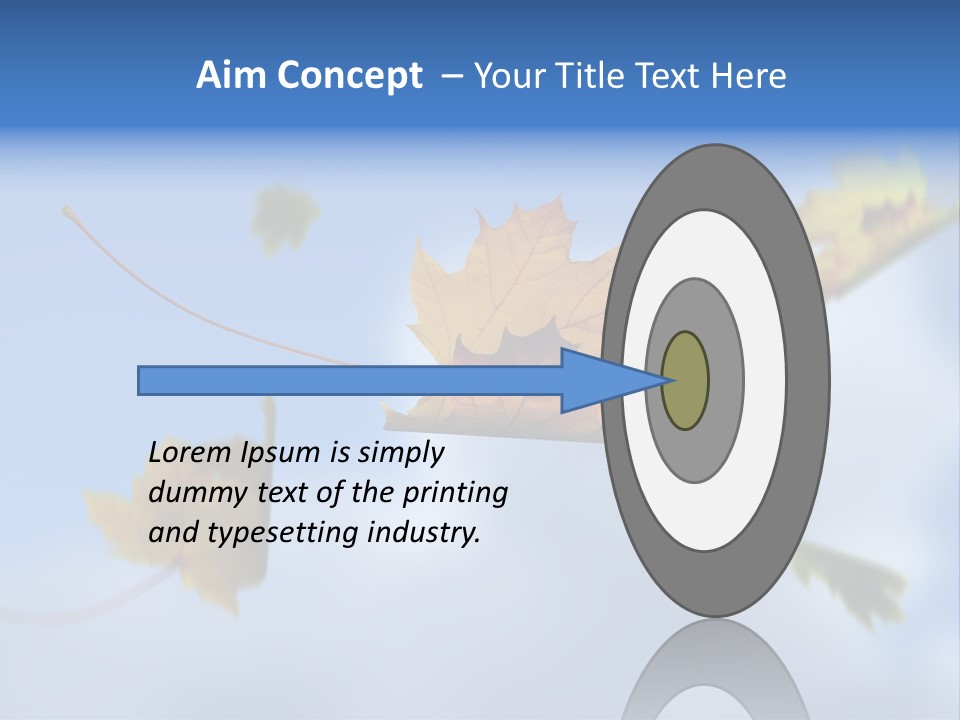 Branch Ornament Orange PowerPoint Template