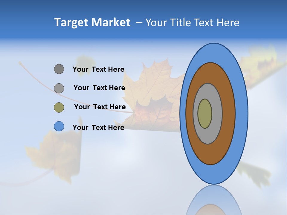 Branch Ornament Orange PowerPoint Template