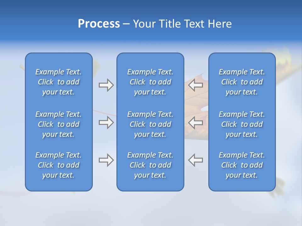 Branch Ornament Orange PowerPoint Template