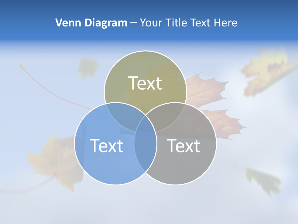 Branch Ornament Orange PowerPoint Template