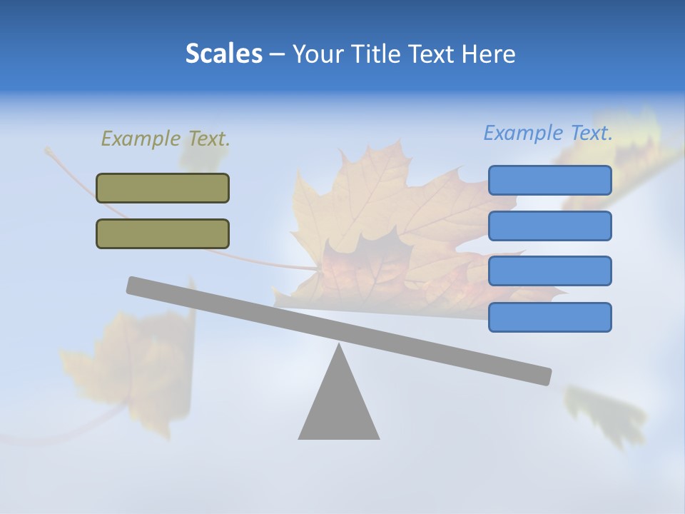 Branch Ornament Orange PowerPoint Template