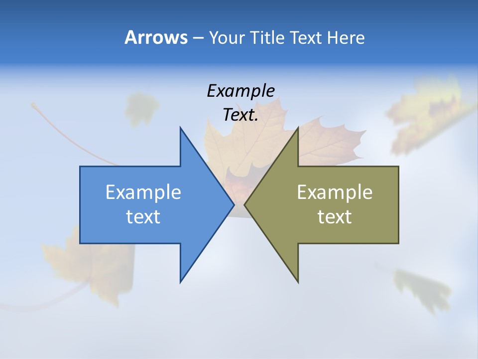 Branch Ornament Orange PowerPoint Template