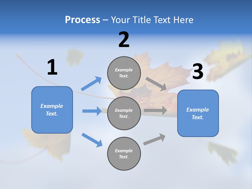 Branch Ornament Orange PowerPoint Template