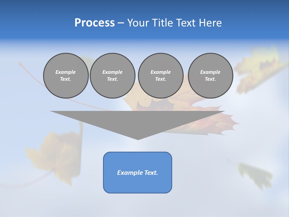 Branch Ornament Orange PowerPoint Template