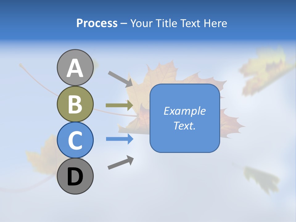 Branch Ornament Orange PowerPoint Template