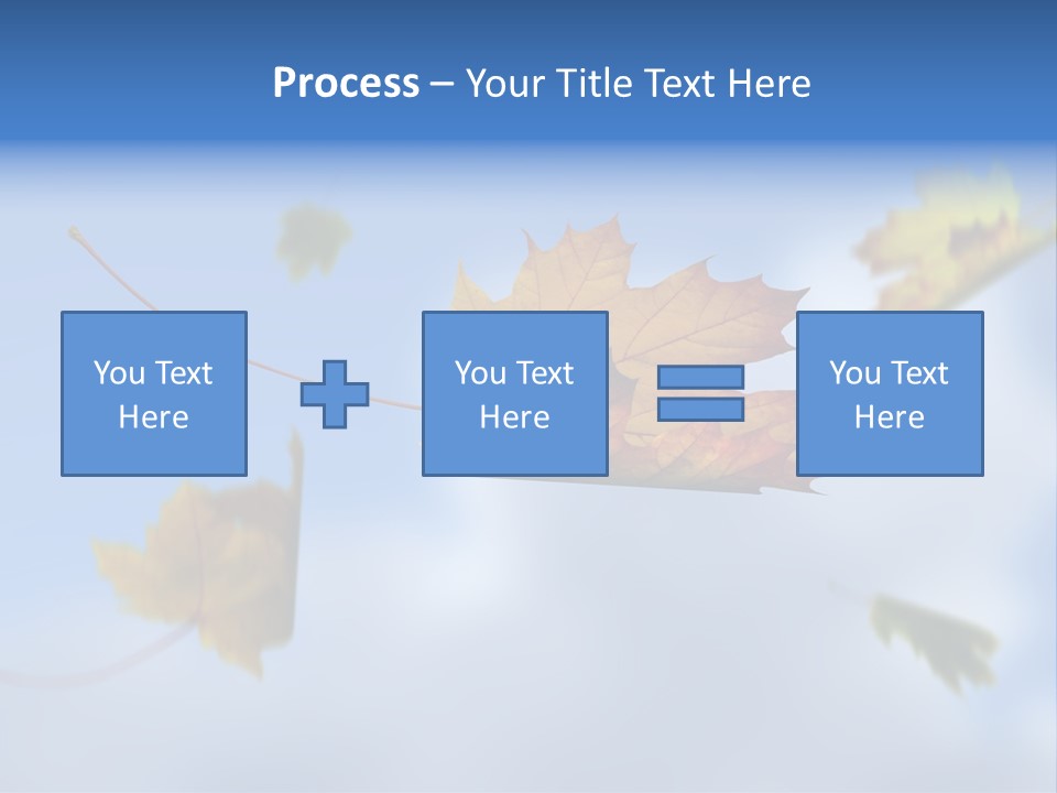 Branch Ornament Orange PowerPoint Template