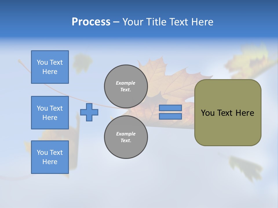 Branch Ornament Orange PowerPoint Template